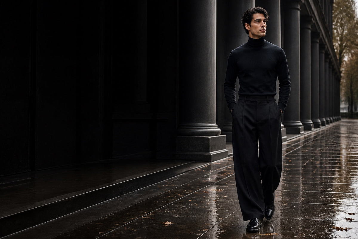 Ombré Noir Trousers collection editorial campaign