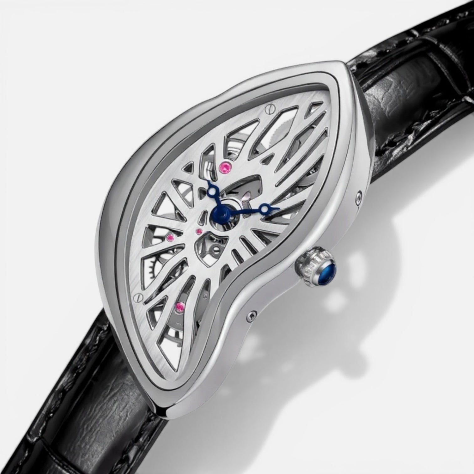 Phantom Silver by Ombré Noir dial close-up