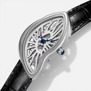 Phantom Silver by Ombré Noir dial close-up