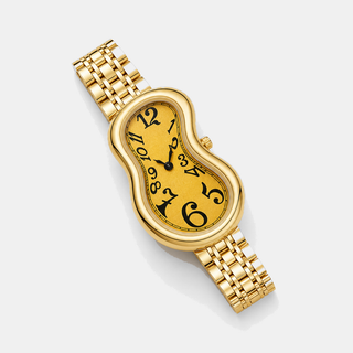 Warped Watch Jubilee Yellow diagonal product view with yellow gold bracelet