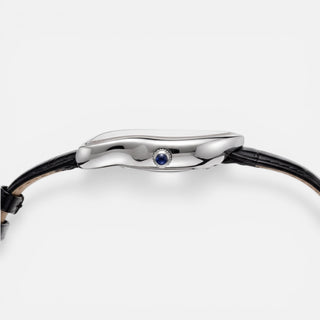 Melting Watch Silver by Ombré Noir side profile