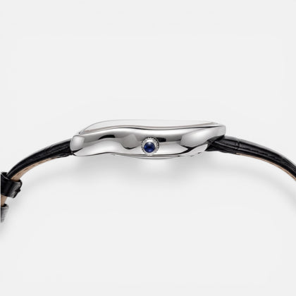 Melting Watch Silver by Ombré Noir side profile
