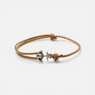 Old Money Anchor Bracelet by Ombré Noir tan variant