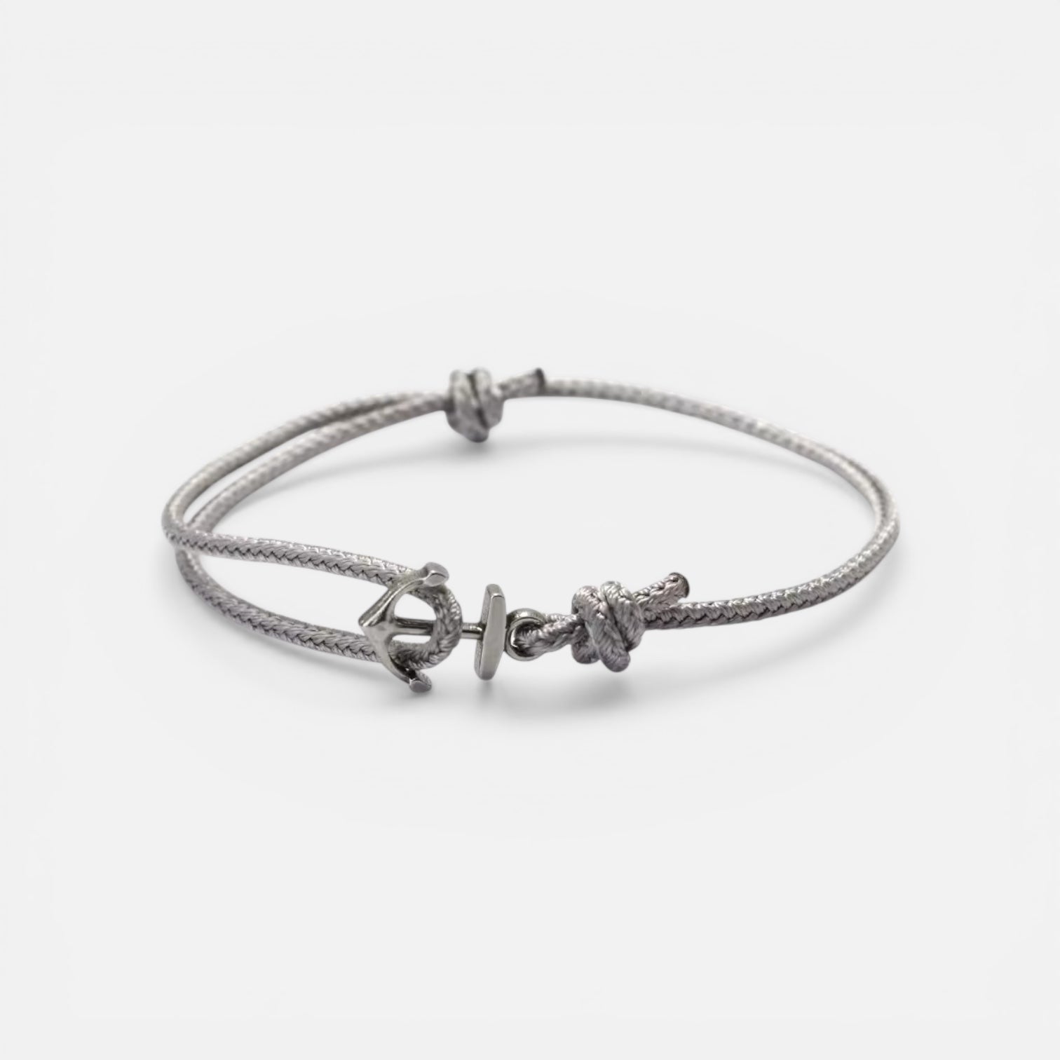 Old Money Anchor Bracelet by Ombré Noir silver variant