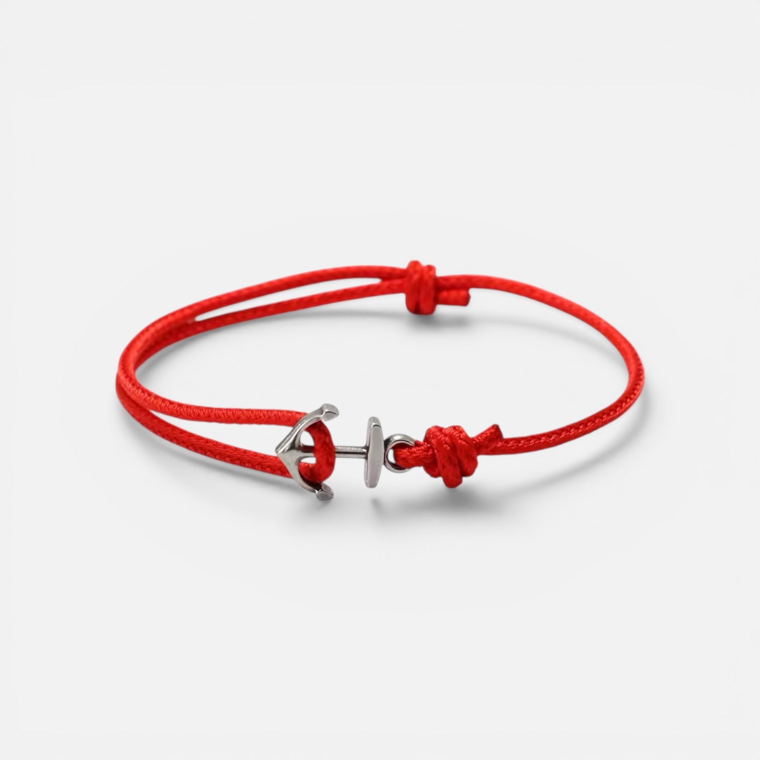 Old Money Anchor Bracelet by Ombré Noir red variant