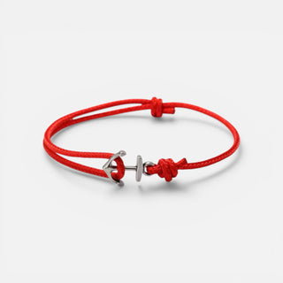 Old Money Anchor Bracelet by Ombré Noir red variant