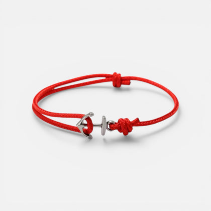 Old Money Anchor Bracelet by Ombré Noir red variant