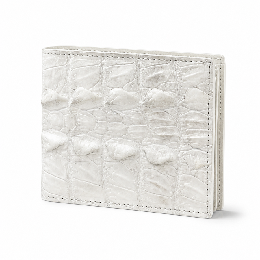 Aegis Himalayan Crocodile Wallet front view on white