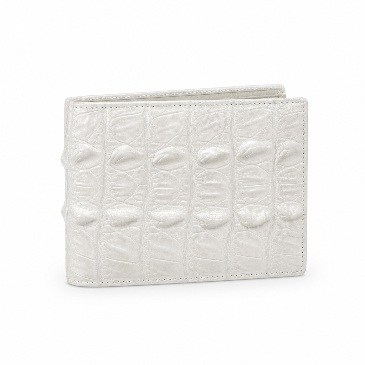 Aegis Himalayan Crocodile Wallet back view on white