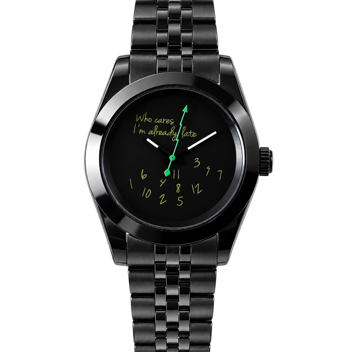 Already Late Midnight Automatic Watch — front view