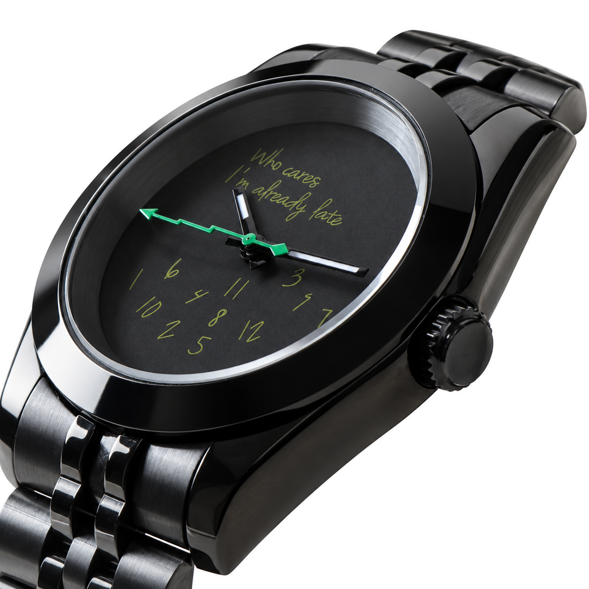 Already Late Midnight Automatic Watch — construction detail
