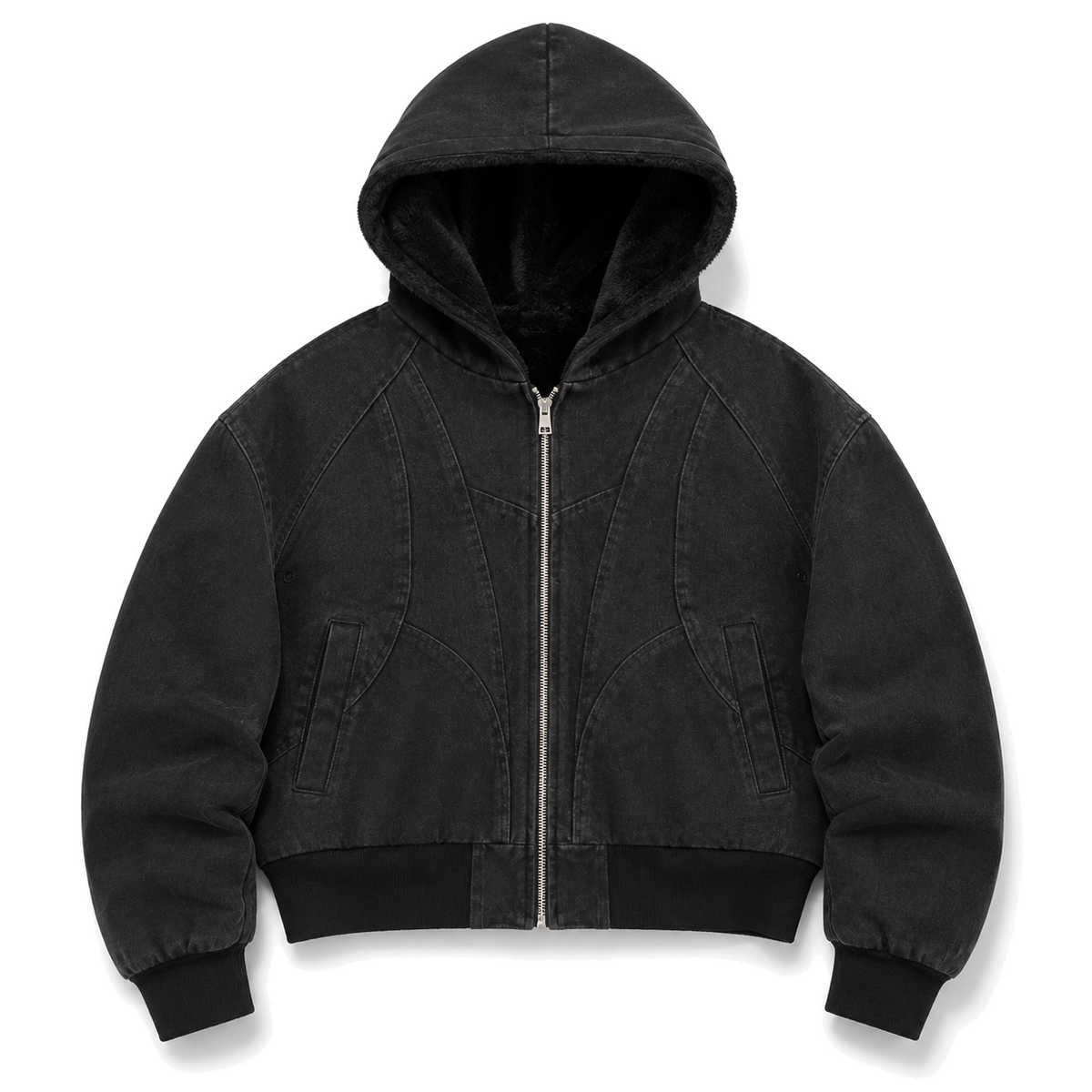 Bastion Noir Canvas Jacket front view