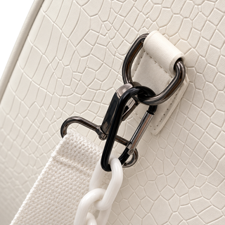 Cadence Embossed Duffle — construction detail