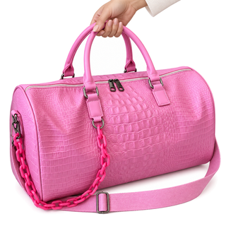 Cadence Embossed Duffle — hand-held view