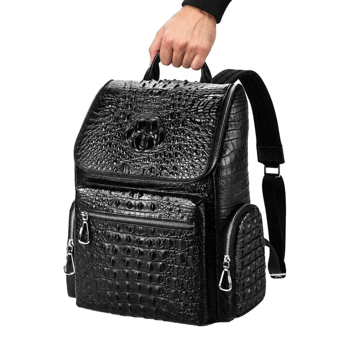 Caiman Relief Backpack — hand-held view