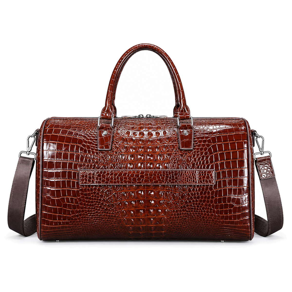 Caiman Relief Weekender — brown rear view
