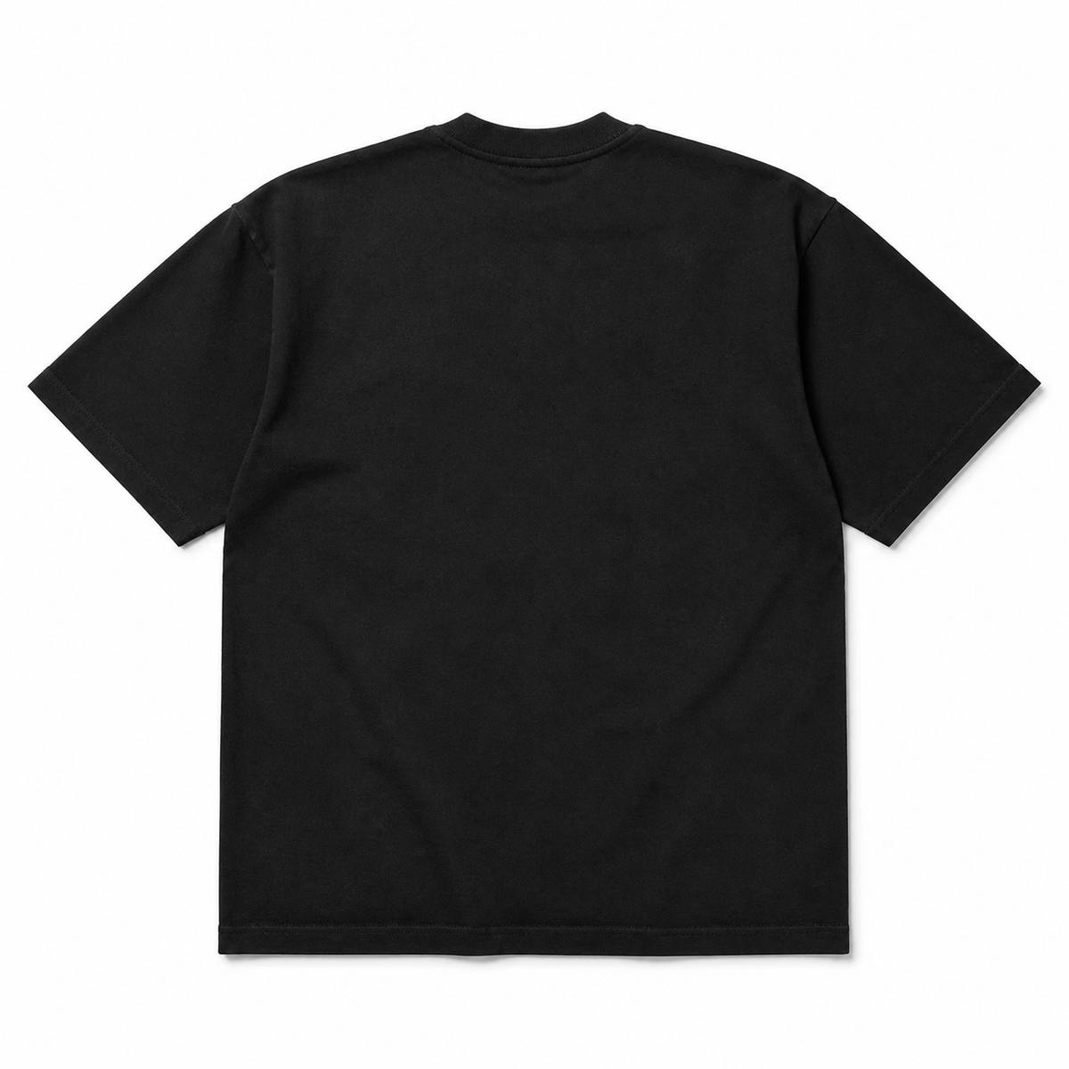 Cipher Noir Heavyweight T-Shirt back view on white
