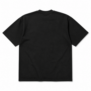 Cipher Noir Heavyweight T-Shirt back view on white