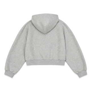 Counterform Cobalt Reversible Hoodie, grey back studio view