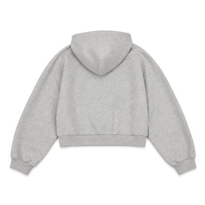 Counterform Cobalt Reversible Hoodie, grey back studio view