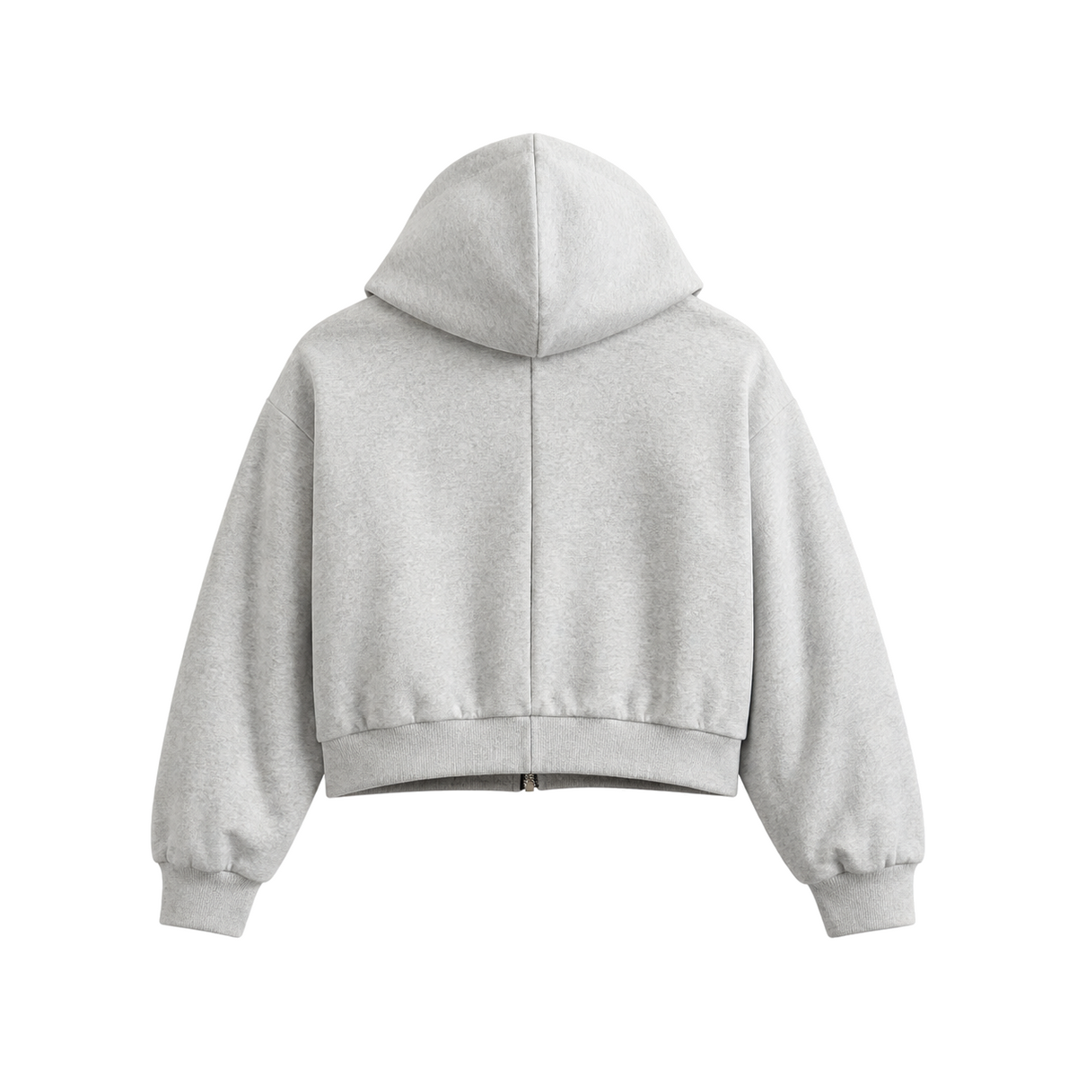 Counterform Crimson Reversible Hoodie, grey back studio view