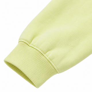 Fresco Washed Hoodies in Yellow / Distressed, alternate detail close-up