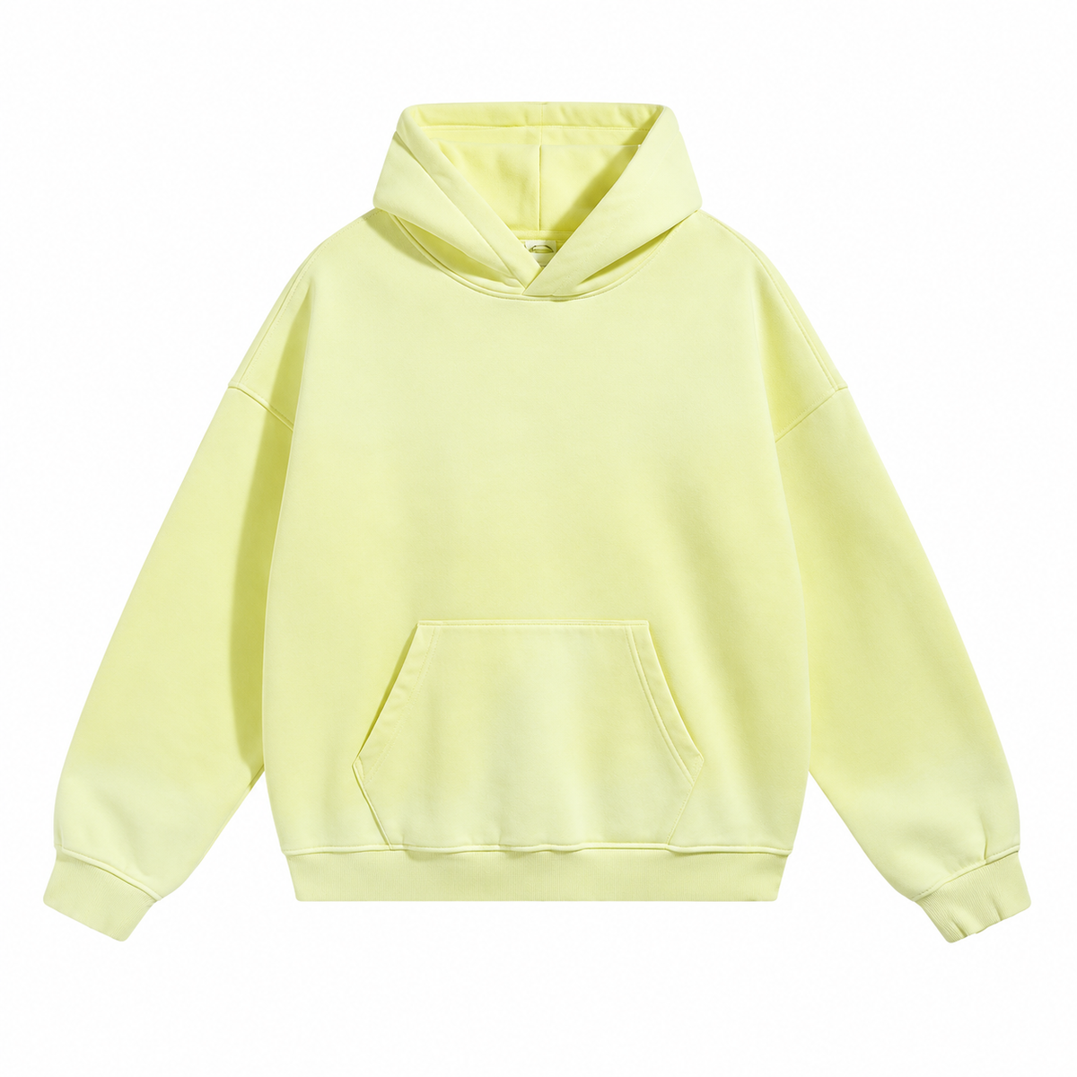 Fresco Washed Hoodies in Yellow / Splatter, front view