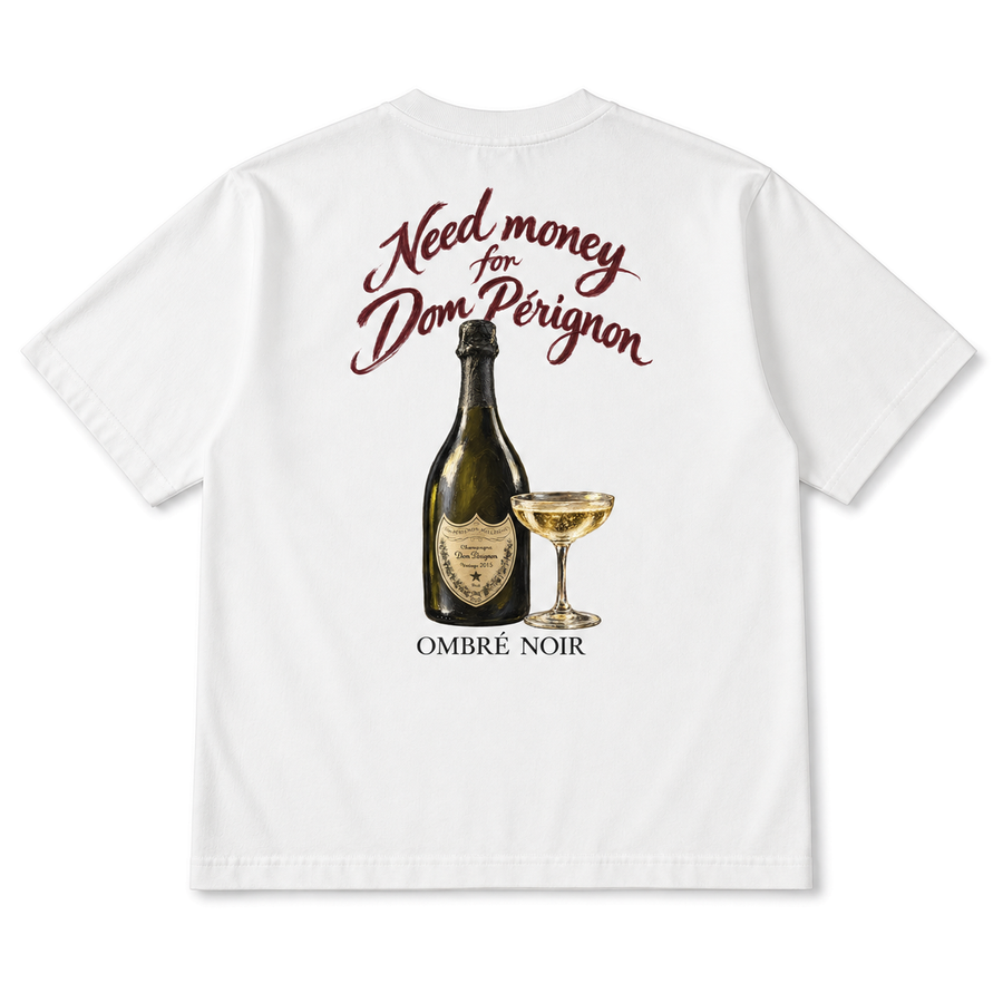 Need Money for Dom Pérignon Box Tee — rear view