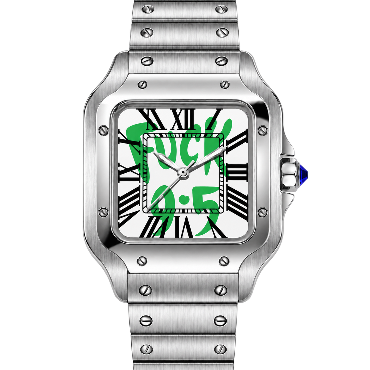 Off Hours Automatic Watch — cover green