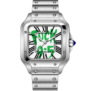 Off Hours Automatic Watch — cover green