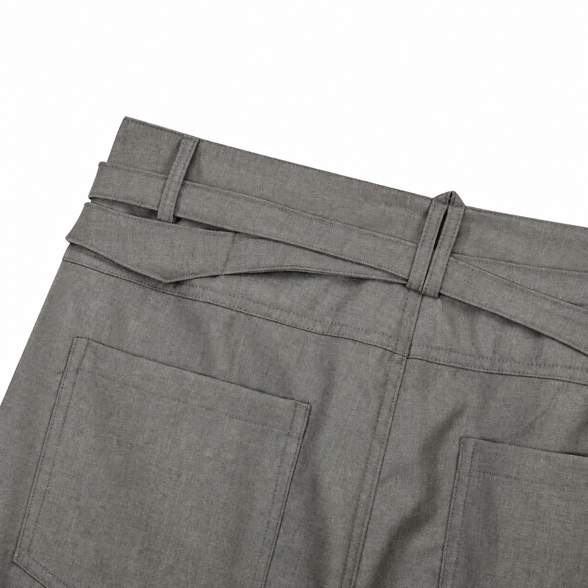 Arc Wide-Leg Pleated Trousers — detail