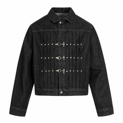 Latch Buckle Denim Jacket — front