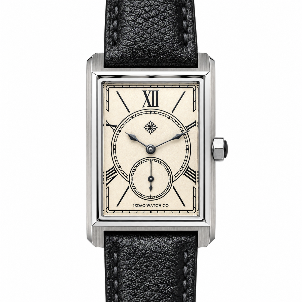 Portico Rectangular Quartz Watch — Champagne — front view