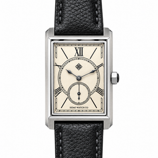 Portico Rectangular Quartz Watch — Champagne — front view