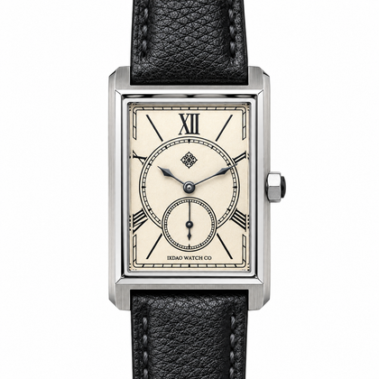 Portico Rectangular Quartz Watch — Champagne — front view