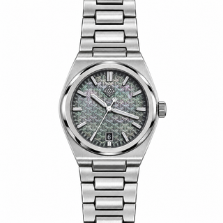 Armure Mother-of-Pearl Automatic Watch — Carved Mother-of-Pearl — front view