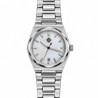 Armure Mother-of-Pearl Automatic Watch — White Mother-of-Pearl — front view