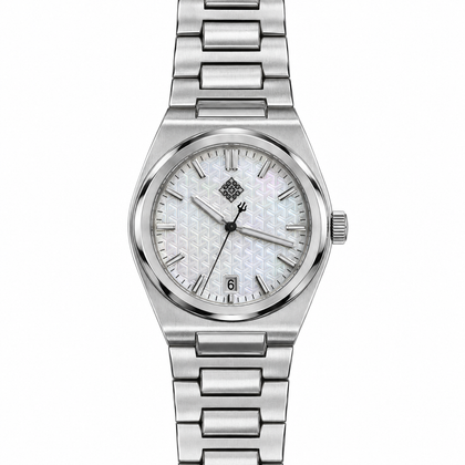 Armure Mother-of-Pearl Automatic Watch — White Mother-of-Pearl — front view