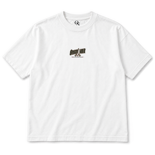 Vitesse Nocturne Graphic Tee in White, front view with small matching chest print