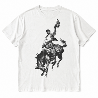 Outrider Western Graphic T-Shirt front view on white