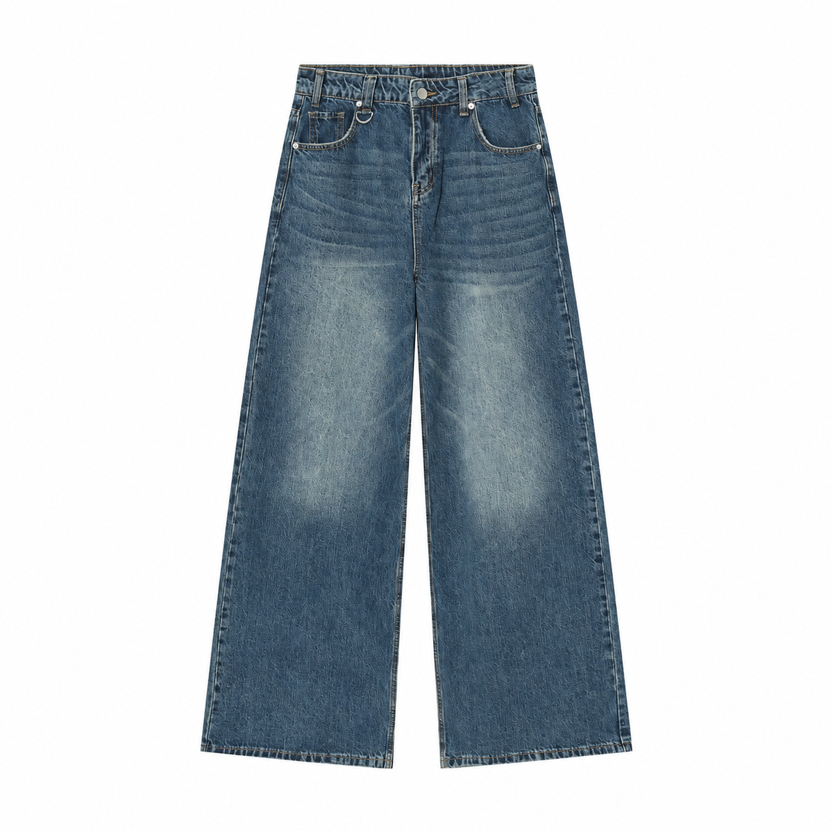 Patina Wide-Leg Jeans in Blue, front view