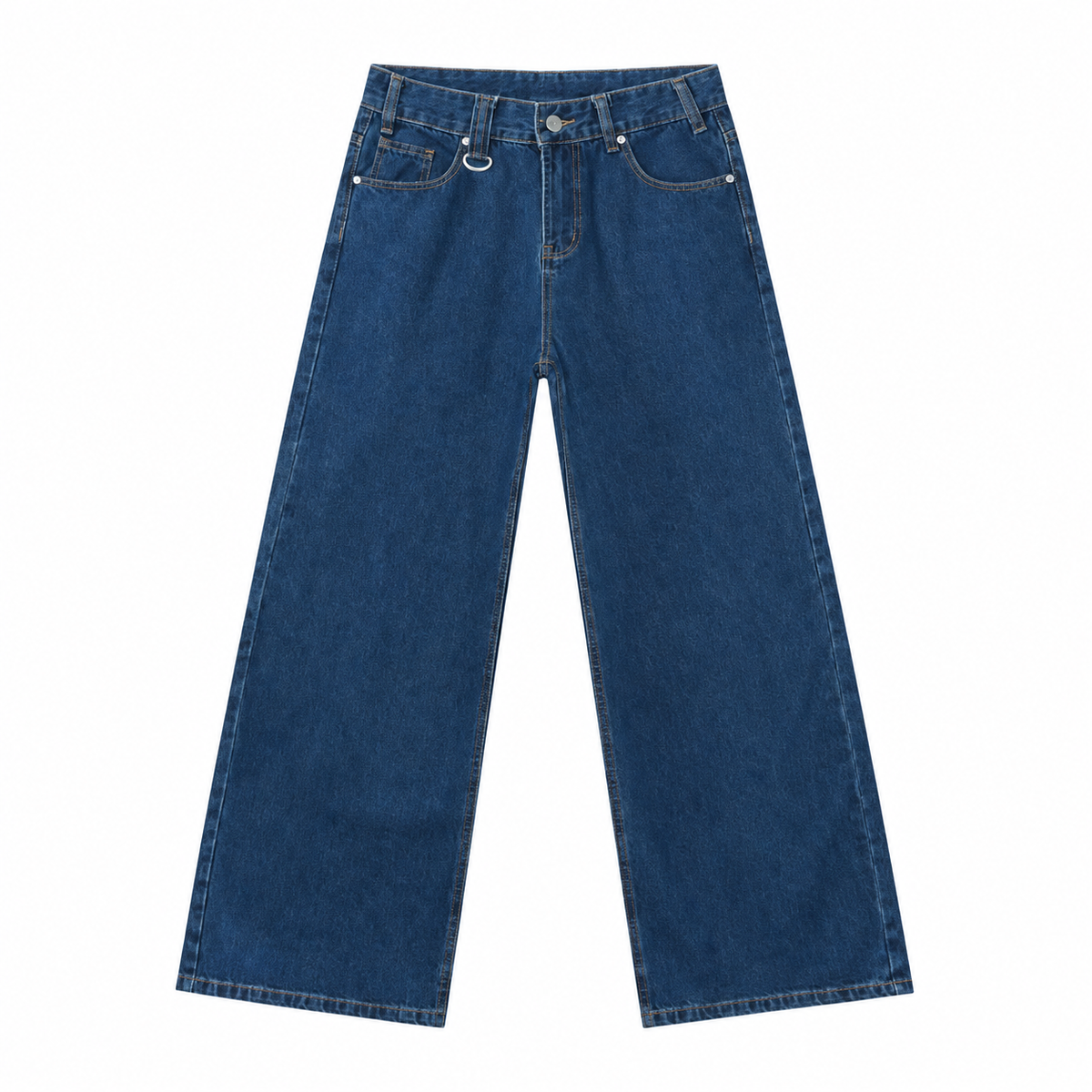 Patina Wide-Leg Jeans in Dark Blue, front view