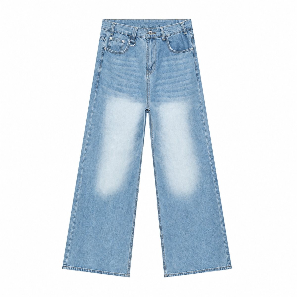 Patina Wide-Leg Jeans in Light Blue, front view