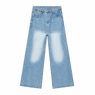 Patina Wide-Leg Jeans in Light Blue, front view