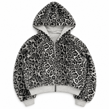 Prowl Reversible Leopard Hoodie — leopard reverse side