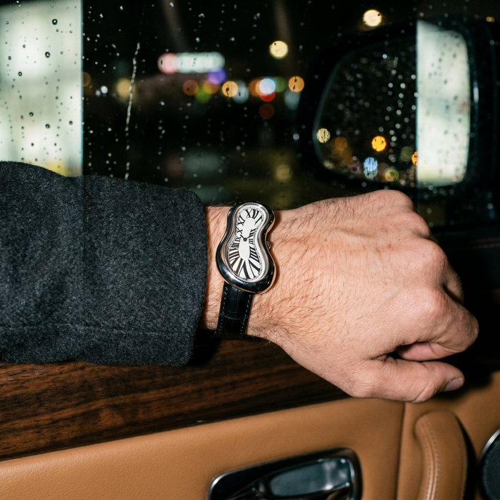 Warped Watch Silver