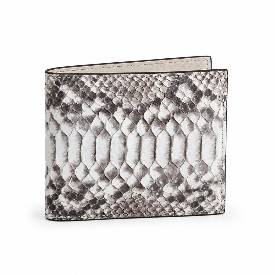 Serpentine Python Wallet front view on white