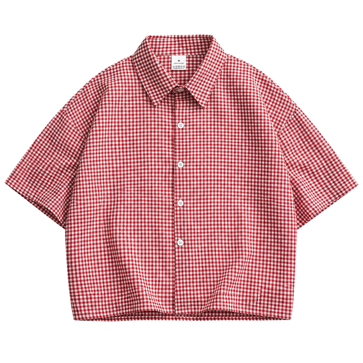 Talk Later Gingham Shirt — front view