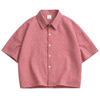 Talk Later Gingham Shirt — front view