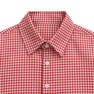 Talk Later Gingham Shirt — construction detail